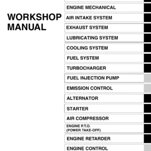 Hino E13C-TI Diesel Engine Workshop Manual (Manual No. S5-YE13E01A) - PDF