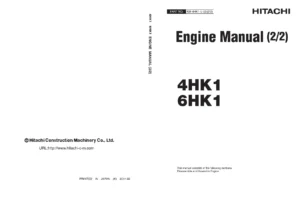 Hitachi 4HK1 6HK1 Engine Service Manual - Common Rail Fuel System Volume 2