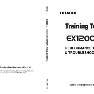 Hitachi EX1200-6 Excavator Performance Test & Troubleshooting Manual - PDF