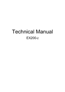 Hitachi EX200-2 EX200LC-2 Technical and Workshop Manual - Hydraulic Excavator PDF