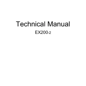 Hitachi EX200-2 EX200LC-2 Technical and Workshop Manuals
