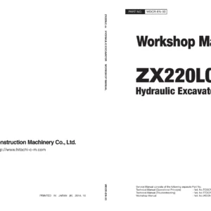 Hitachi ZX220LC-GI Hydraulic Excavator Workshop Manual 2014 - WDCR-EN-00 PDF