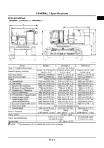 Hitachi ZX450-3 ZX470H-3 ZX500LC-3 ZX520LCH-3 Hydraulic Excavator Service Manual - Technical & Workshop Manual PDF