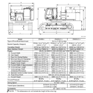 Hitachi ZX450-3 ZX470H-3 ZX500LC-3 ZX520LCH-3 Hydraulic Excavator Service Manual - Technical & Workshop Manual PDF