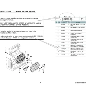 Hiya HC331 HC361 Articulated Boom Spare Parts Catalogue PDF