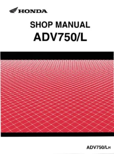 Honda ADV750 & ADV750L Complete Workshop Service Manual - PDF
