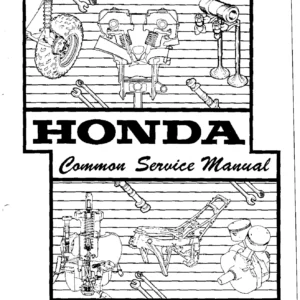 Honda Common Service Manual - Motorcycle Scooter ATV Repair & Maintenance Guide PDF