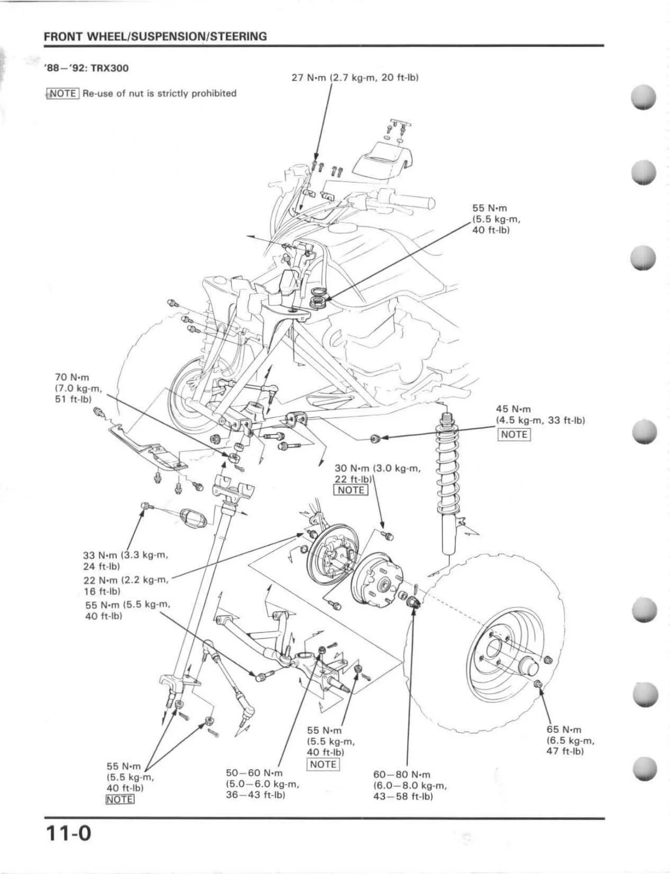 Honda TRX300 TRX300FW FourTrax Service Manual 1988-1994 - Image 3