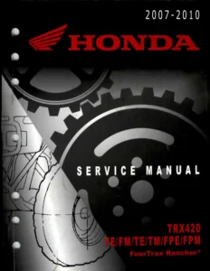 Honda TRX420 FourTrax Rancher Service Manual 2007-2010 - PDF Repair Guide