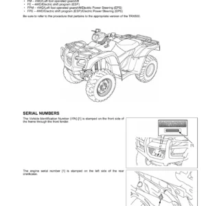 Honda TRX500FM FE FPM FPE Service Manual 2011 - Foreman 4x4 ATV Repair PDF