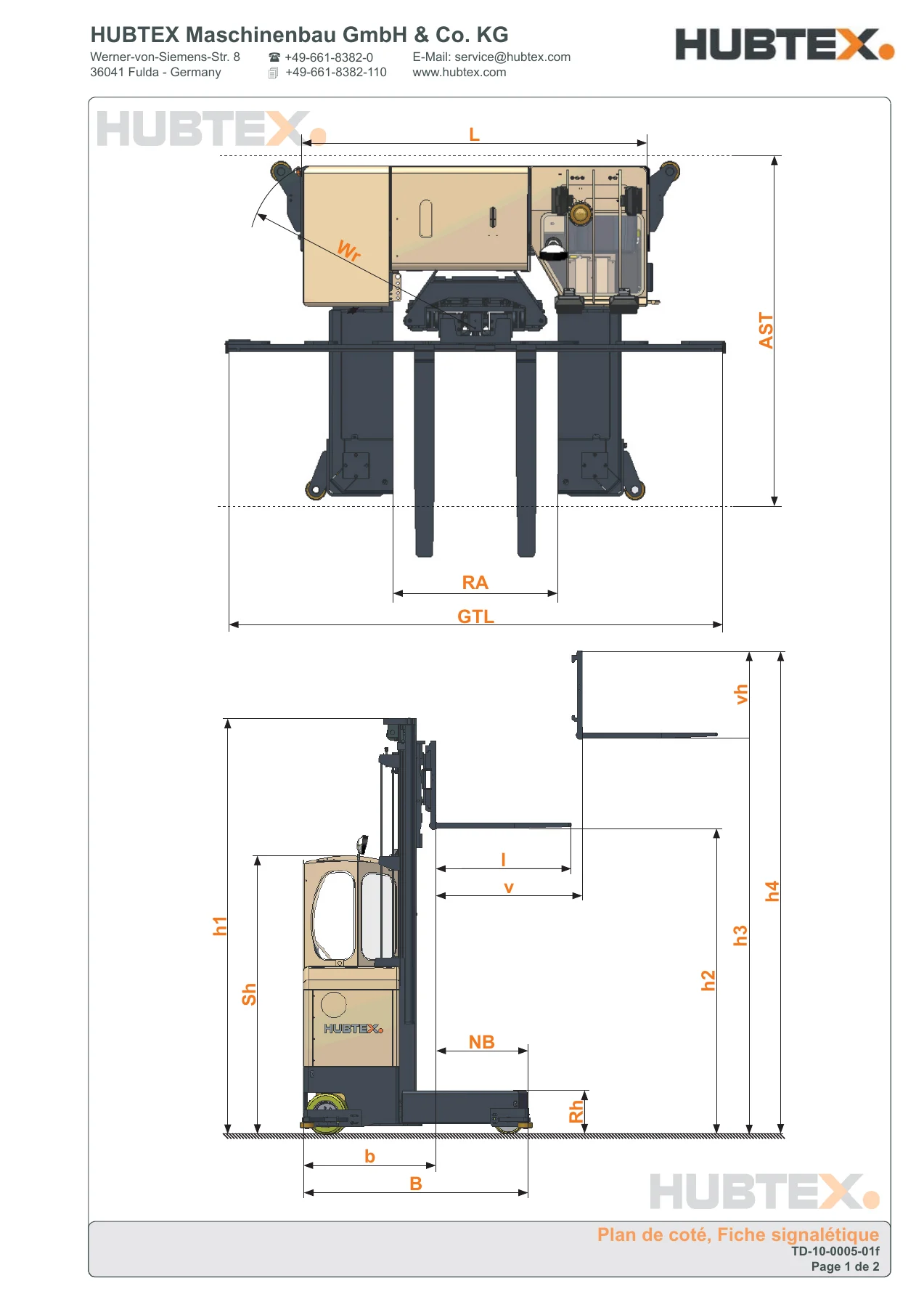 Hubtex MQ 30 (2121-PU) Service Instructions & Parts List PDF Download - Image 2