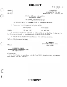 Hughes OH-6A Cayuse Helicopter Aviation Unit and Intermediate Maintenance Manual TM 55-1520-214-23