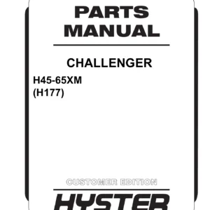 Hyster Challenger H45-65XM H177 Forklift Parts Manual 2007 PDF Download