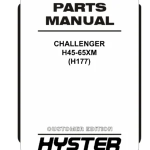Hyster Challenger H45-65XM (H177) Parts Manual - 1458509
