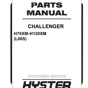 Hyster Challenger H70XM-H120XM (L005) Parts Manual 1560144 - 2005 PDF Download