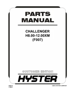 Hyster Challenger H8.00-12.00XM (F007) Parts Manual PDF - Illustrated Parts Catalogue 1494712