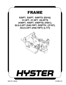 Hyster Fortis H40-70FT S40-70FT Forklift Complete Service Repair Manual PDF