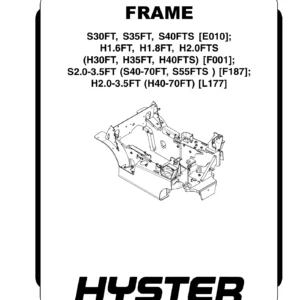 Hyster Fortis H40-70FT S40-70FT Forklift Complete Service Repair Manual PDF