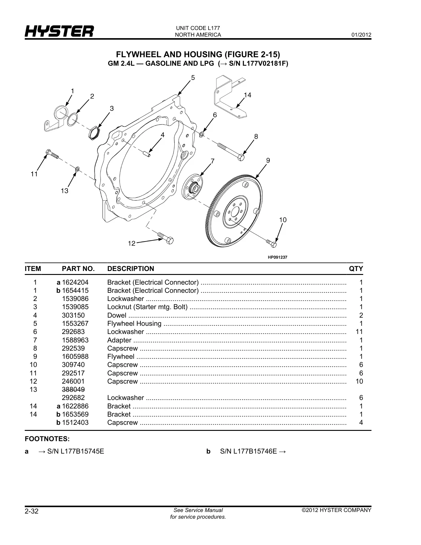 Hyster Fortis H40FT H50FT H60FT H70FT Parts Manual (L177) 2012 PDF - Image 3