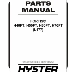 Hyster Fortis H40FT H50FT H60FT H70FT Parts Manual (L177) 2012 PDF