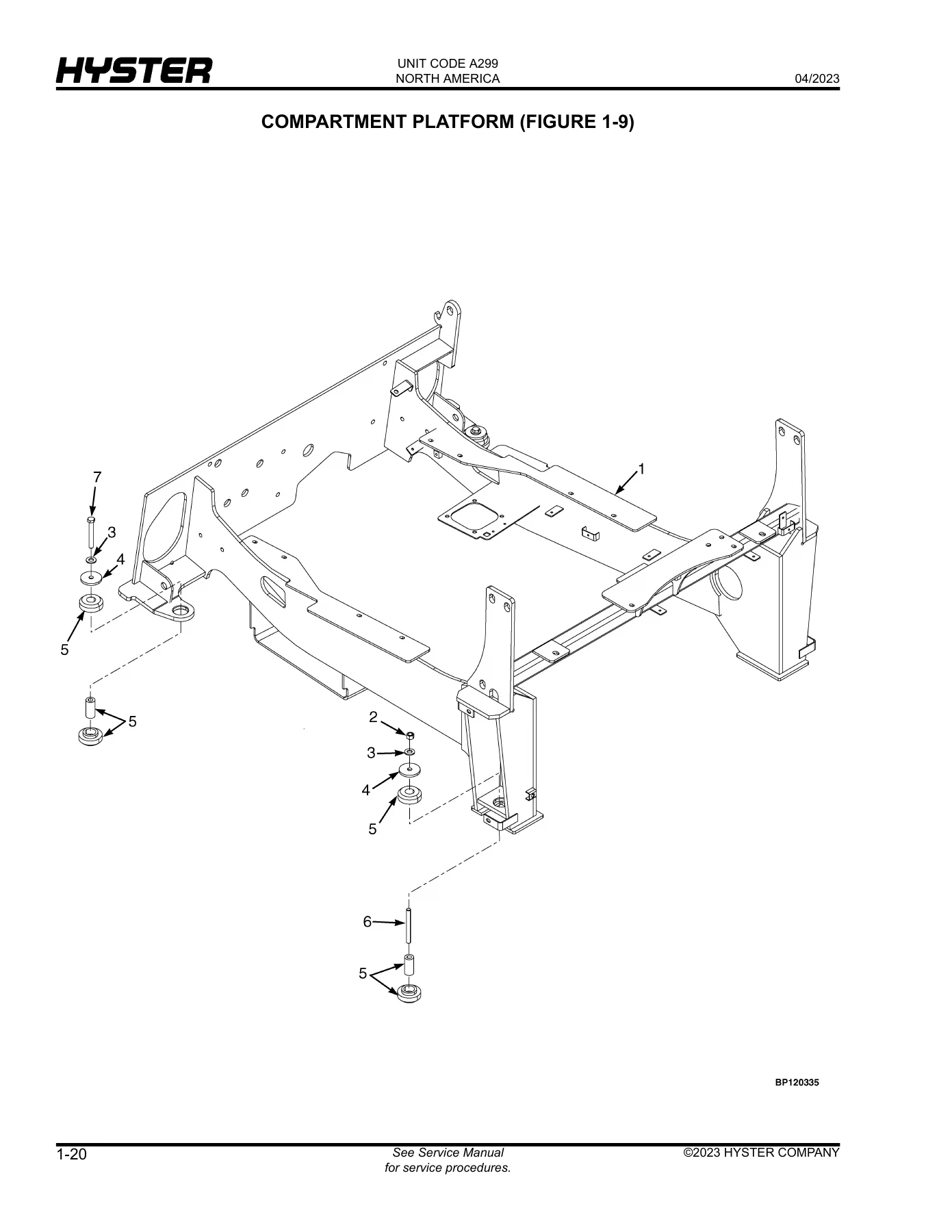 Hyster H170FT H175FT36 H190FT A299 Forklift Parts Manual 4000501 2023 - Image 2