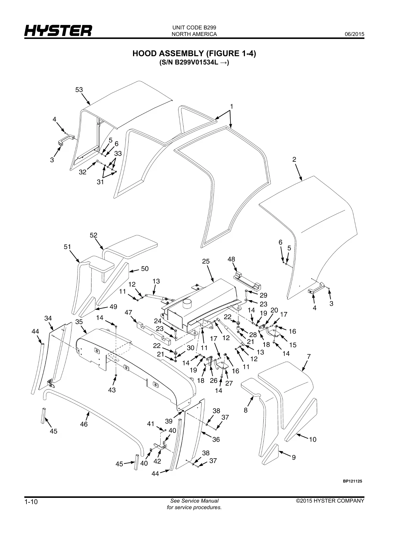 Hyster H170FT H175FT36 H190FT (B299) Forklift Parts Manual 2015 - PDF Download - Image 2
