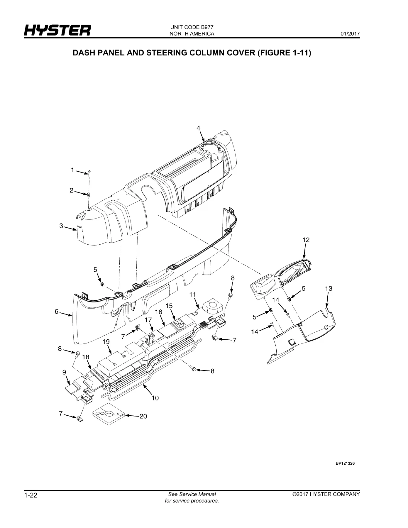 Hyster H40-50-55-60-70FT B977 Forklift Parts Manual 4134058 2017 - Image 3