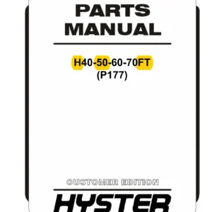 Hyster H40-50-60-70FT (P177) Parts Manual 2016 - PDF Download 4120708