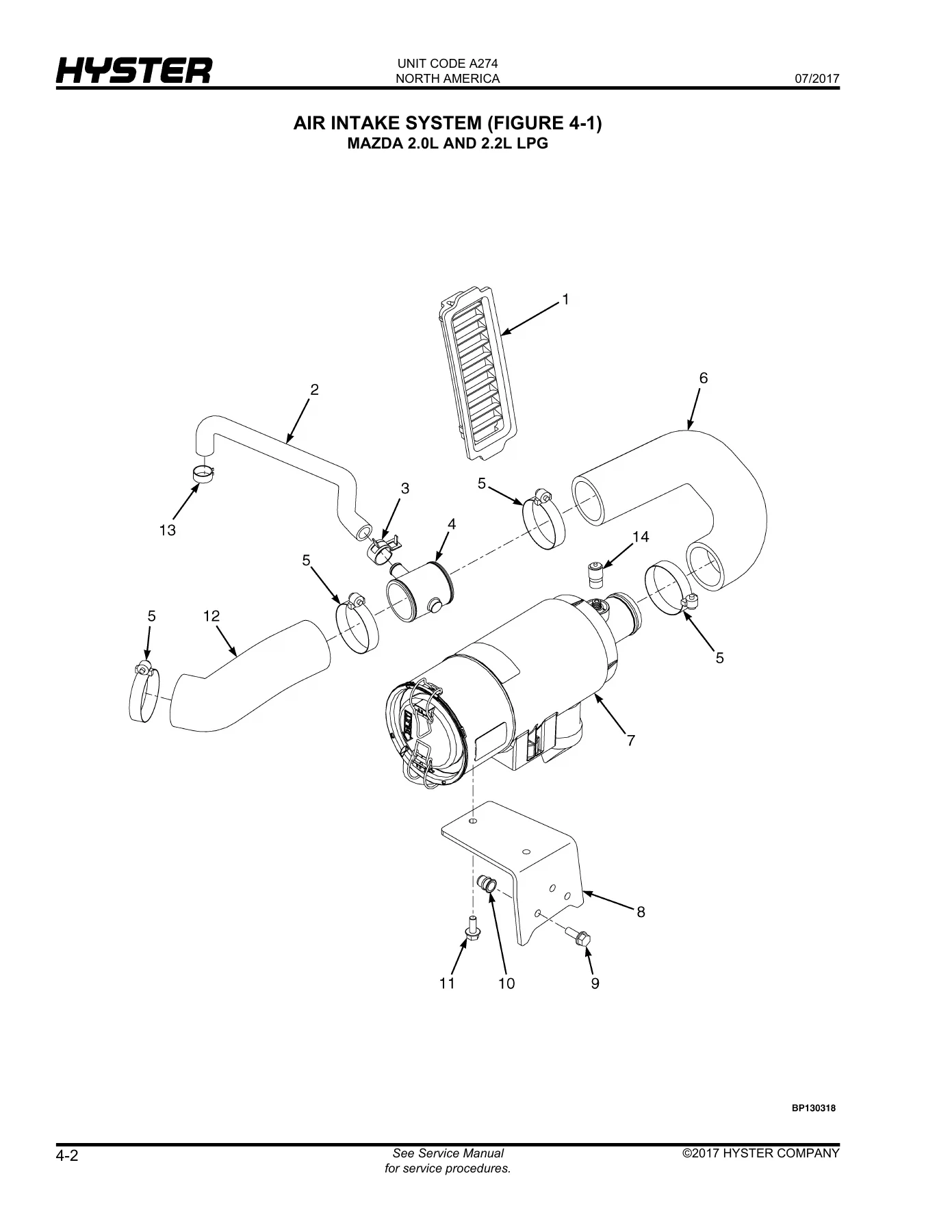 Hyster H50CT (A274) Lift Truck Parts Manual - Mazda LPG & Yanmar Diesel PDF - Image 3