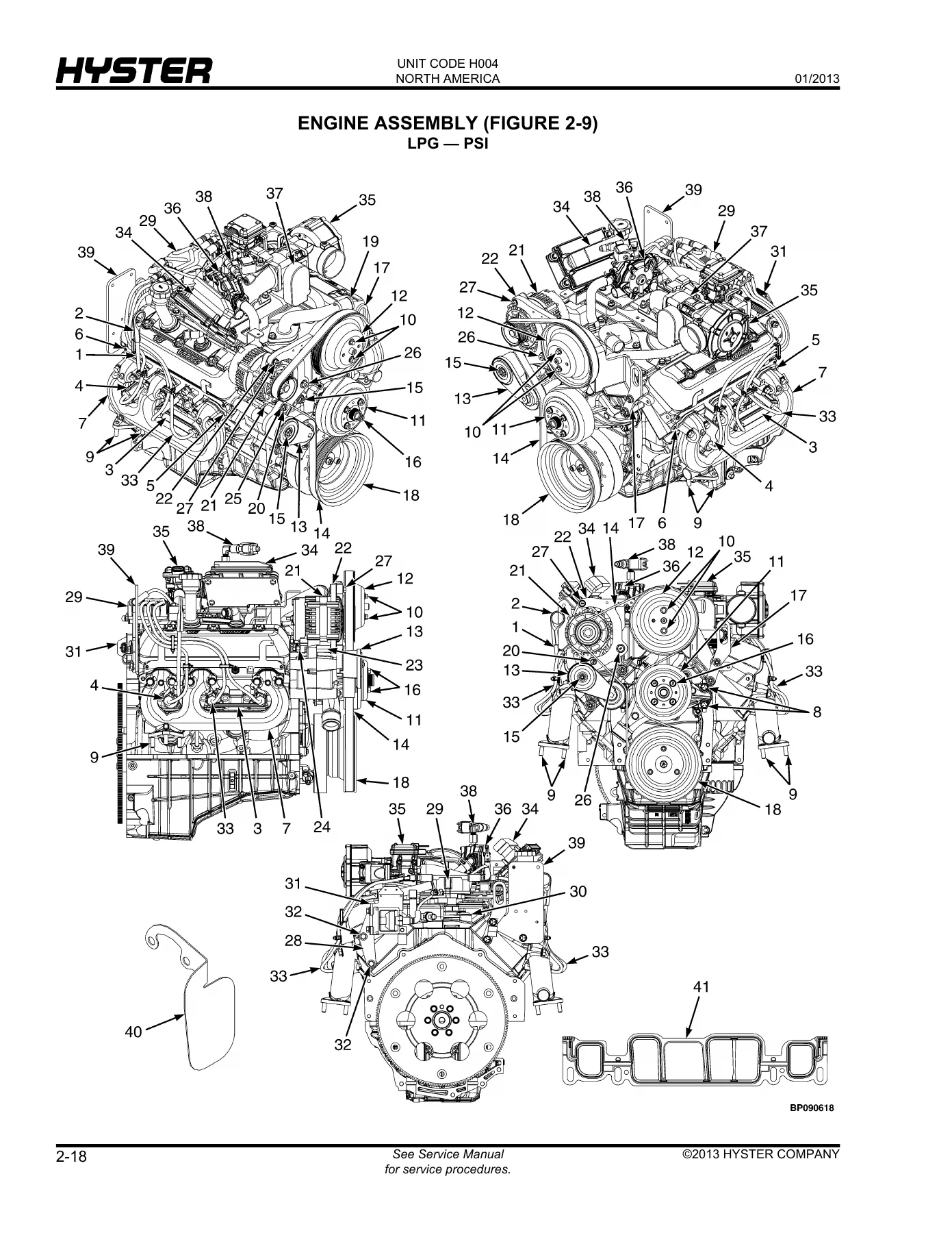 Hyster S120FT (H004) Parts Manual PDF - 2013 Illustrated Parts Catalog for S80FT S100FT S120FT Forklift - Image 2