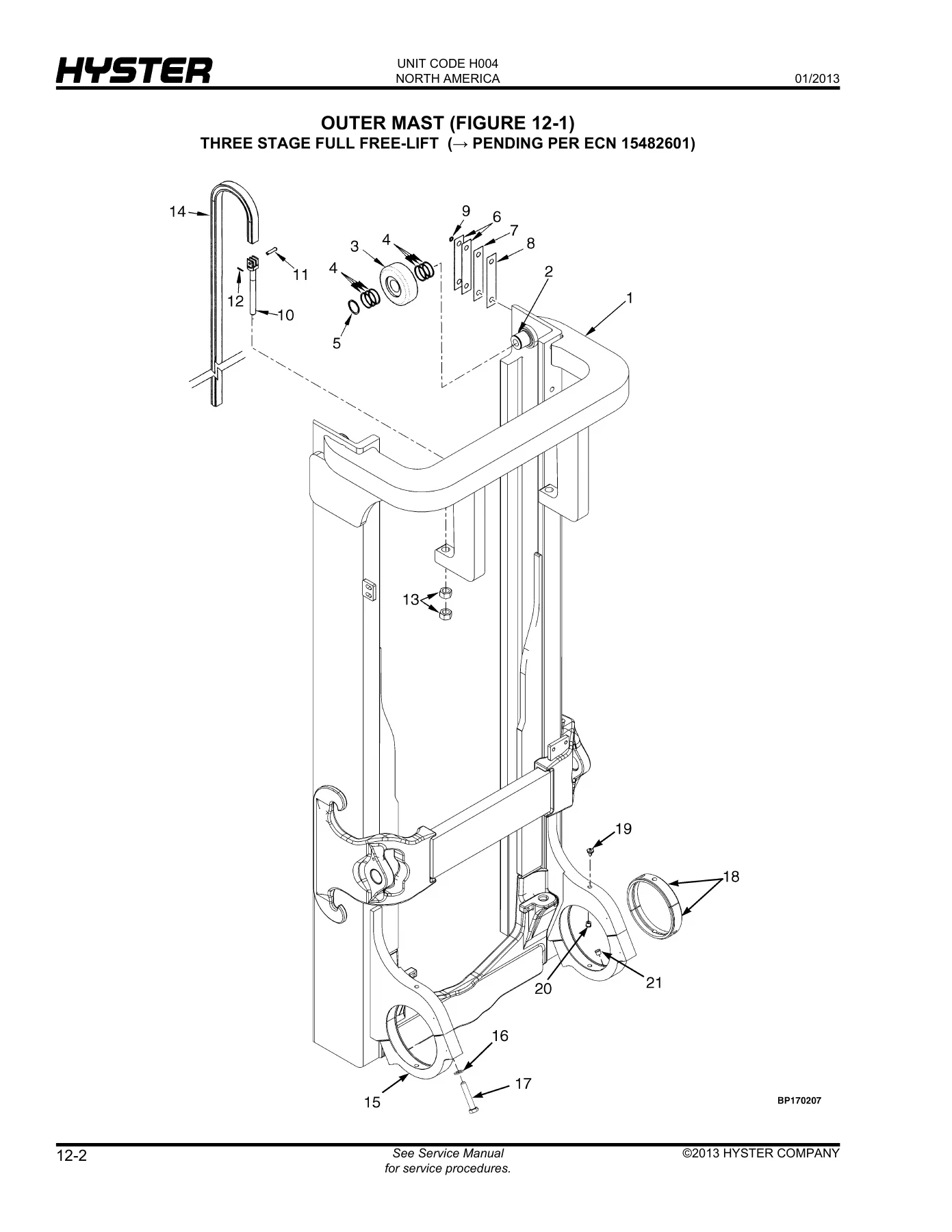 Hyster S120FT (H004) Parts Manual PDF - 2013 Illustrated Parts Catalog for S80FT S100FT S120FT Forklift - Image 3