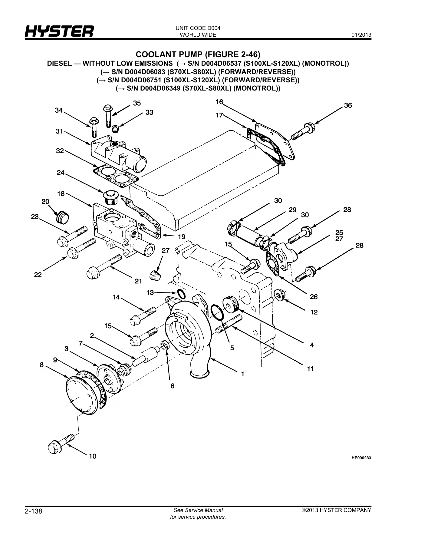Hyster Spacesaver S70-S120XL Forklift Parts Manual 2013 PDF - 852319 - Image 3