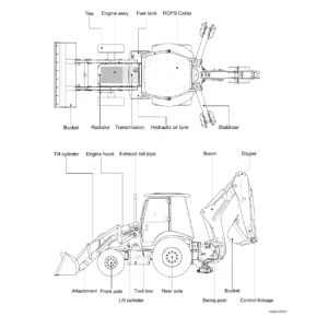Hyundai H930C H940C Backhoe Loader Service Manual PDF