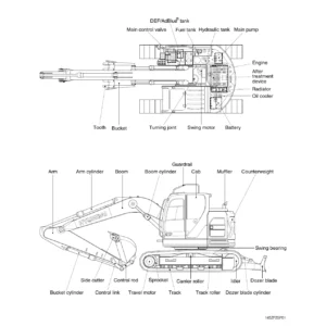 Hyundai HX145CR & HX145LCR Excavator Service Manual - Complete Workshop PDF