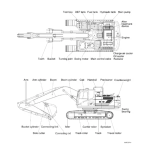 Hyundai HX300L HX300NL Crawler Excavator Service Repair Manual