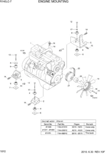 Hyundai R140LC-7 Excavator Illustrated Parts Catalog - January 2019 PDF