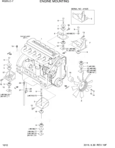 Hyundai R320LC-7 Crawler Excavator Parts Catalog Manual - PDF Download