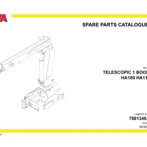 Hyva HA100 HA110 Telescopic 1 Boom Crane Spare Parts Catalogue 7881348.0