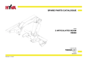 Hyva HB460 Articulated Boom Spare Parts Catalogue - 7880665_H.1 Edition 02/2019 PDF
