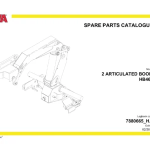 Hyva HB460 Articulated Boom Spare Parts Catalogue - 7880665_H.1 Edition 02/2019 PDF