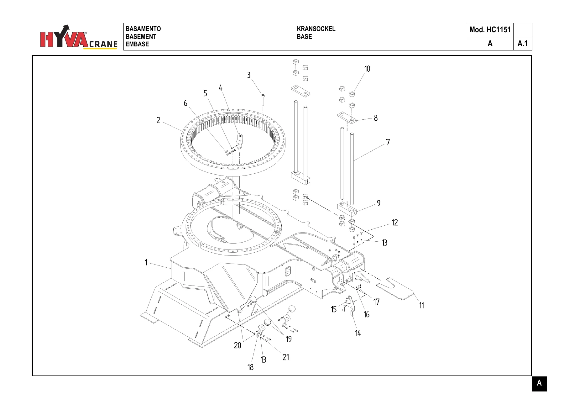 Hyva HC1151 Articulated Boom Crane Spare Parts Catalogue 7845591 Edition 02/2019 - Image 2