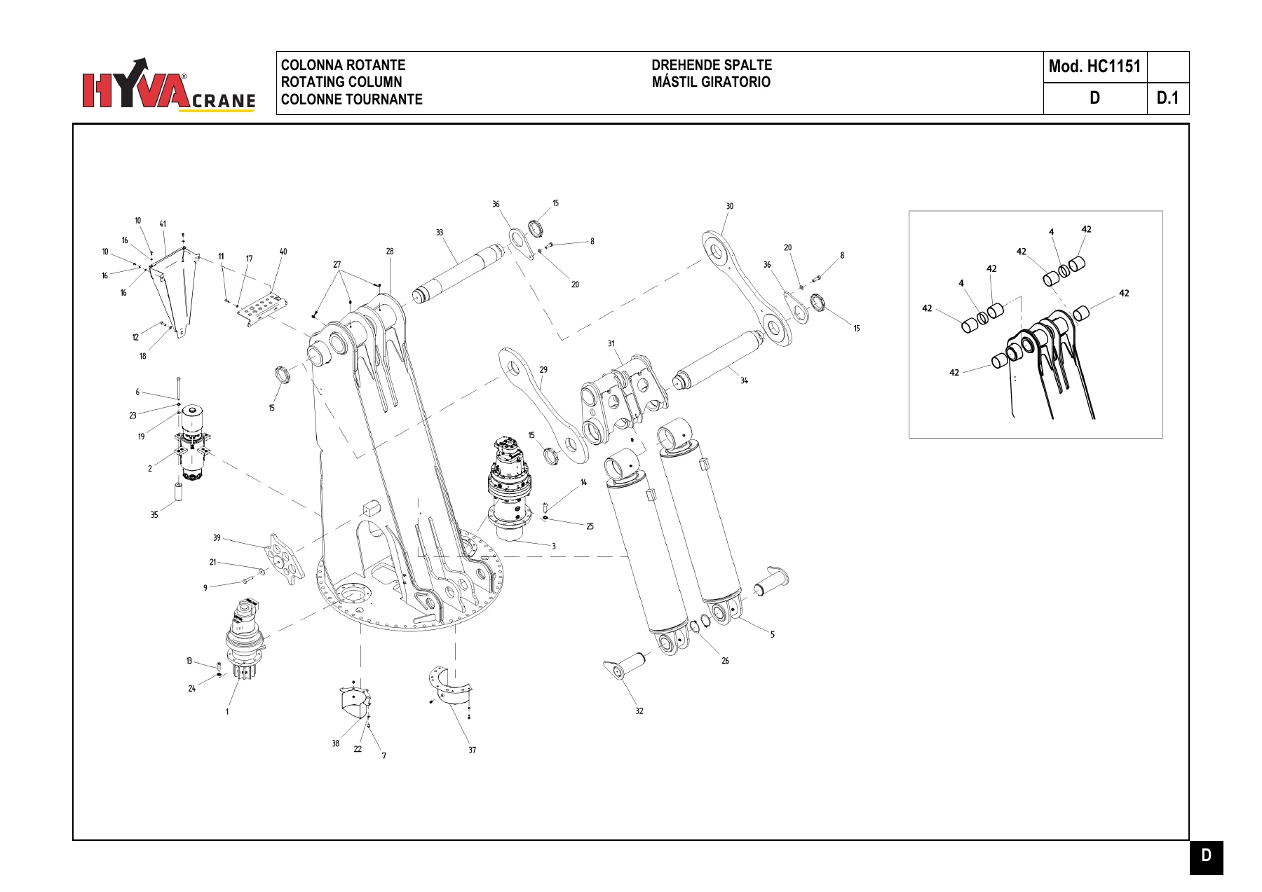 Hyva HC1151 Articulated Boom Crane Spare Parts Catalogue 7845591 Edition 02/2019 - Image 3