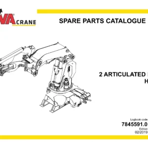 Hyva HC1151 Articulated Boom Crane Spare Parts Catalogue 7845591 Edition 02/2019