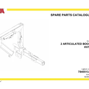 Hyva HV77 Articulated Boom Spare Parts Catalogue 7845513.0 - PDF Parts Manual