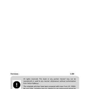 Indian Railways Vande Bharat Express T-18 Maintenance Schedule Manual - Version 1.0 (August 2020)