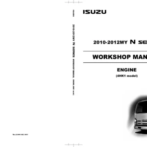 Isuzu 4HK1 Engine Workshop Manual 2010-2012MY - Complete Repair Manual (N Series)
