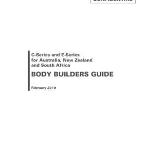 Isuzu C-Series E-Series 2010 Body Builders Guide PDF - Australia NZ South Africa Truck Manual
