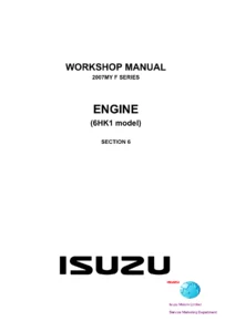 Isuzu F Series 6HK1 Engine Workshop Manual 2007 - Section 6 PDF