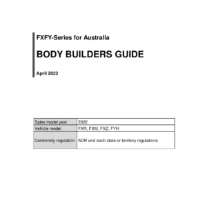 Isuzu FX FY Series Body Builders Guide 2022 - FXR FXM FXZ FYH Truck Body Mounting Manual PDF