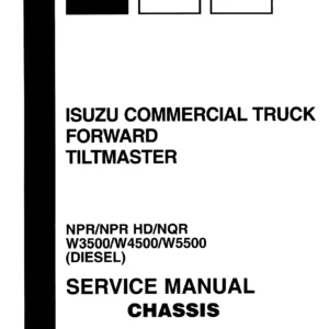 Isuzu NPR NPR-HD NQR W3500 W4500 W5500 Chassis Service Manual 1999-2001